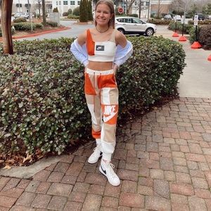 Custom made off-brand Nike sweat set